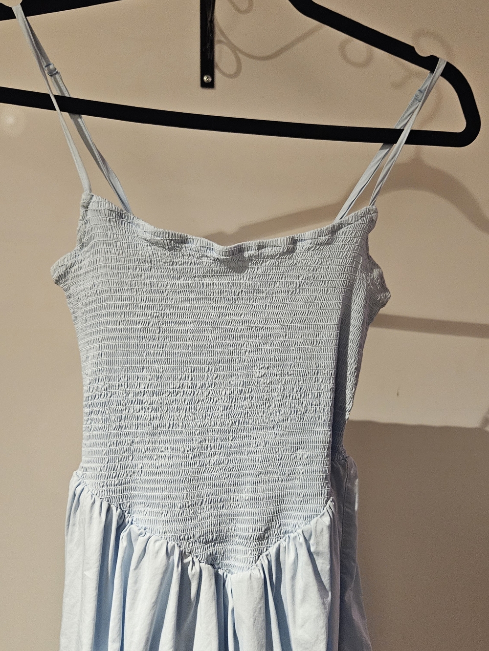 Dynamite Light Blue Smocked Maxi Dress - Picture 4 of 5